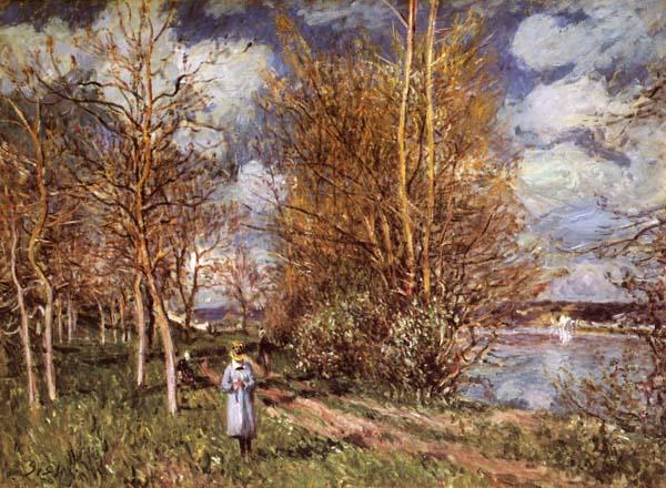 Alfred Sisley Small Meadows in Spring-By